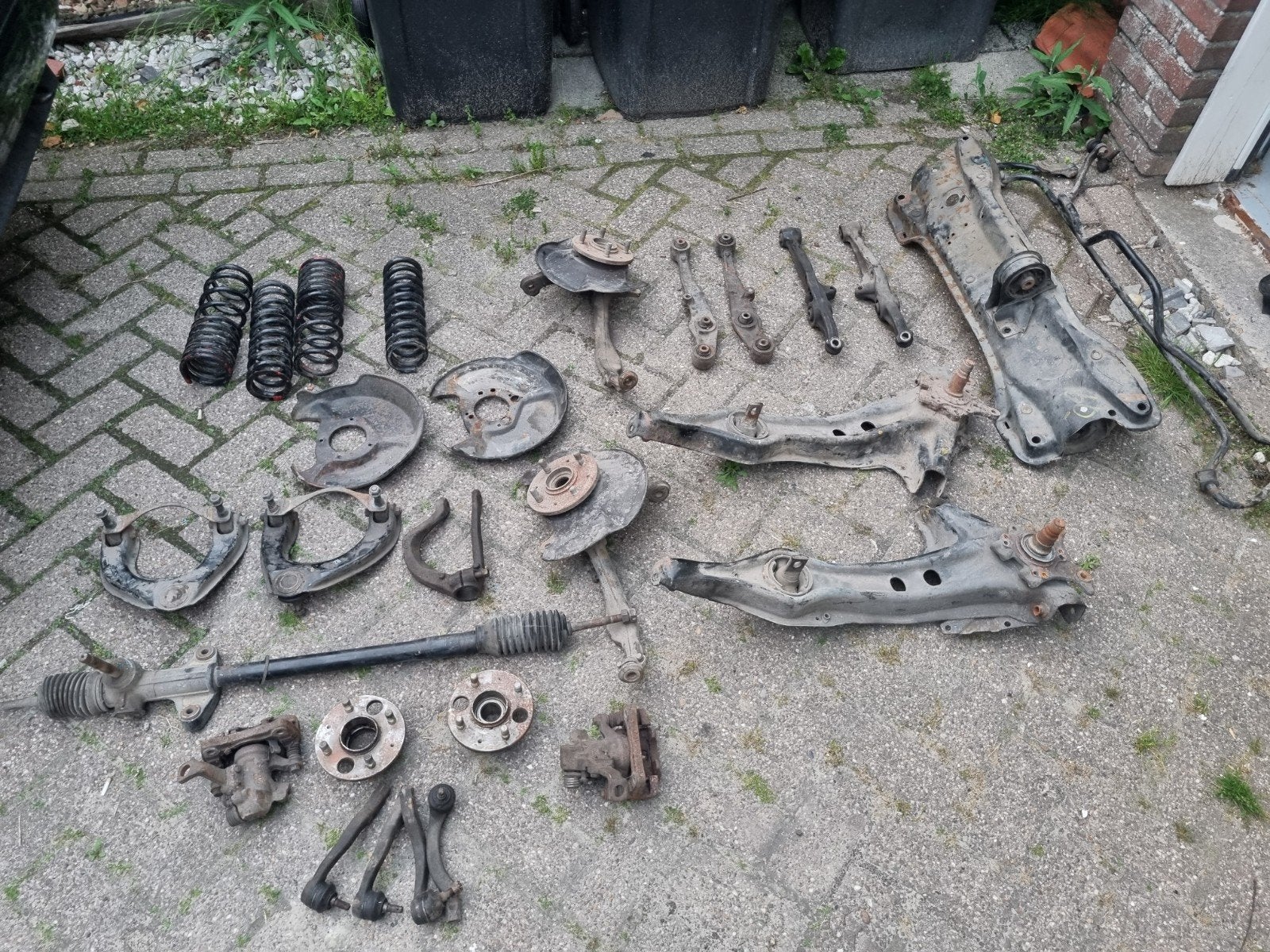 Onderstel honda CRX / Civic Vtec (ee8 / ee9) bijna compleet, Ophalen, Gebruikt, Honda