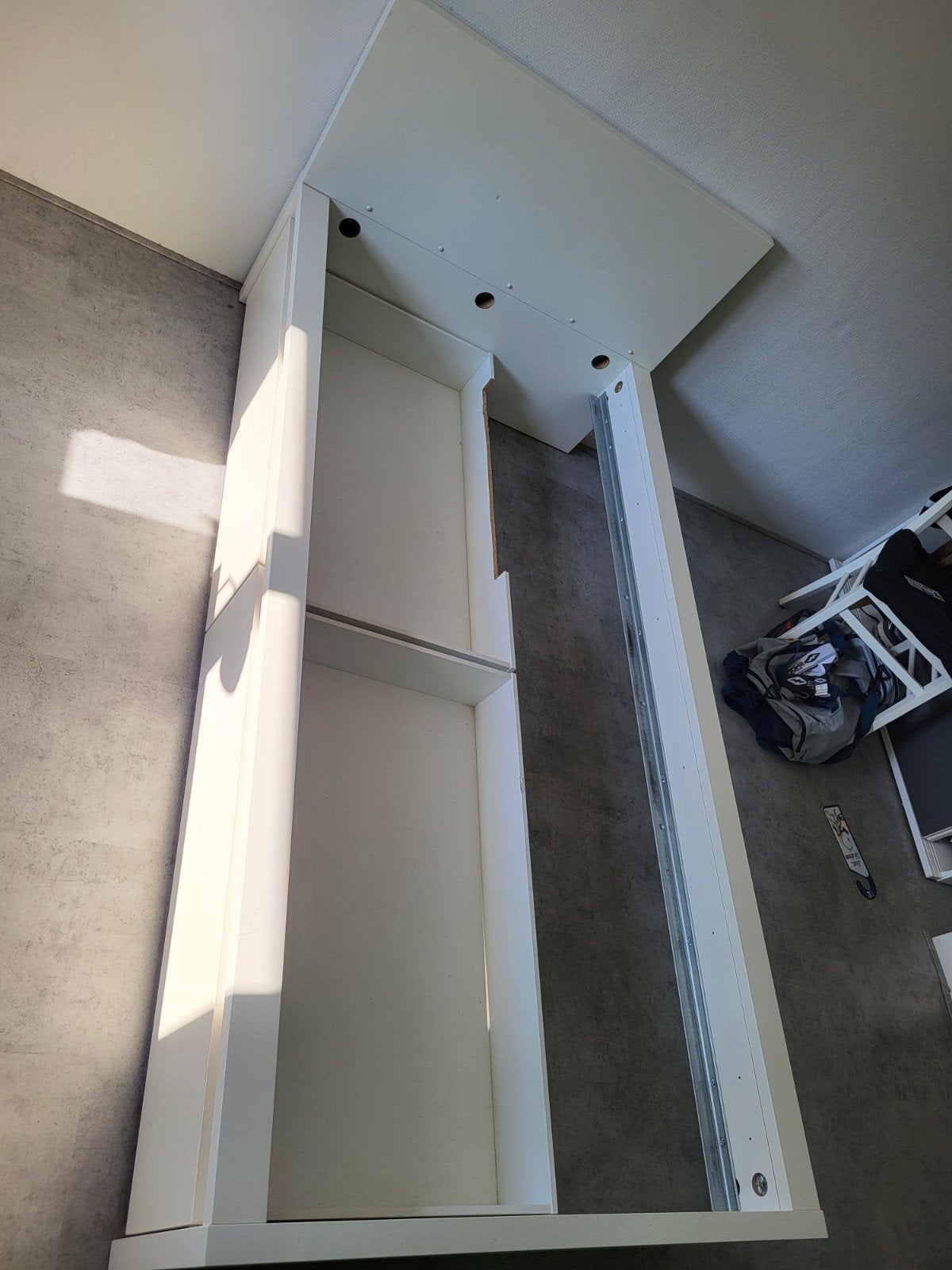 IKEA bed met laden, wit  gratis, Ophalen, Zo goed als nieuw, 180 cm of meer, 85 tot 100 cm
