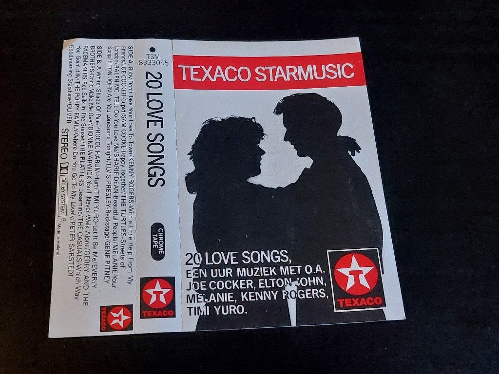 TEXACO STARMUSIC - 20 LOVE SONGS (MC), Ophalen of Verzenden, Zo goed als nieuw, Origineel, Met bewaardoos, rek of koffer