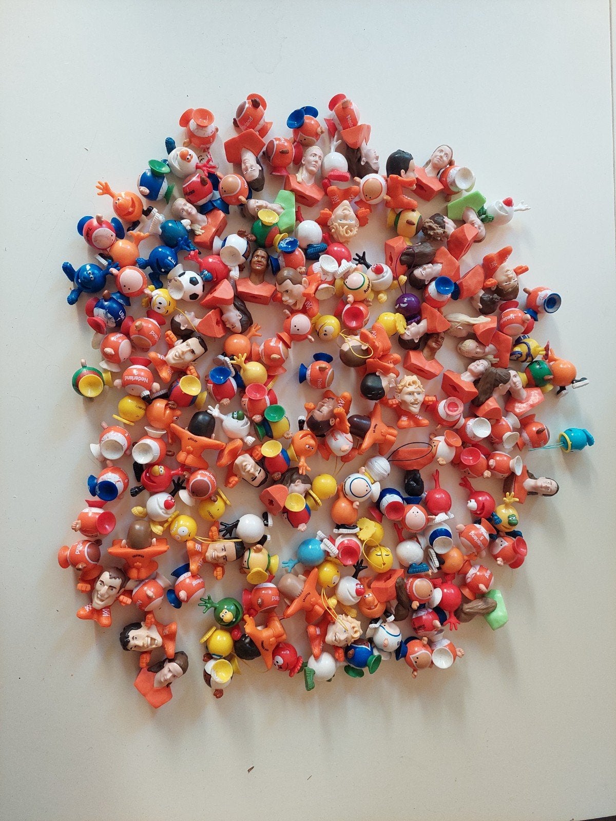 Vintage Spaaractie Poppetjes: EK/WK Oranje Team (M/V), Ophalen of Verzenden, Zo goed als nieuw