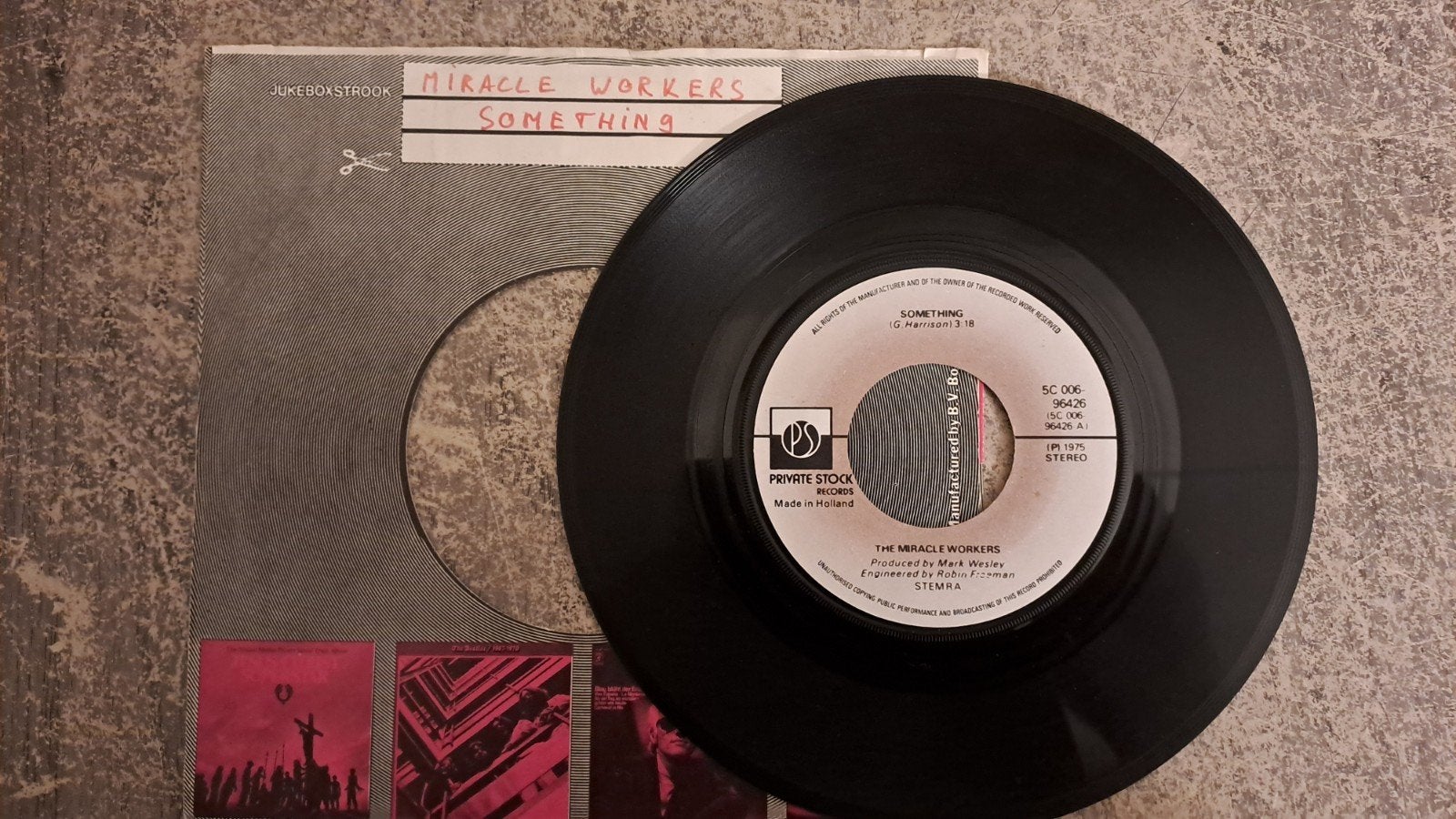 The miracle workers  - something, Ophalen of Verzenden, Gebruikt, 7 inch, Pop