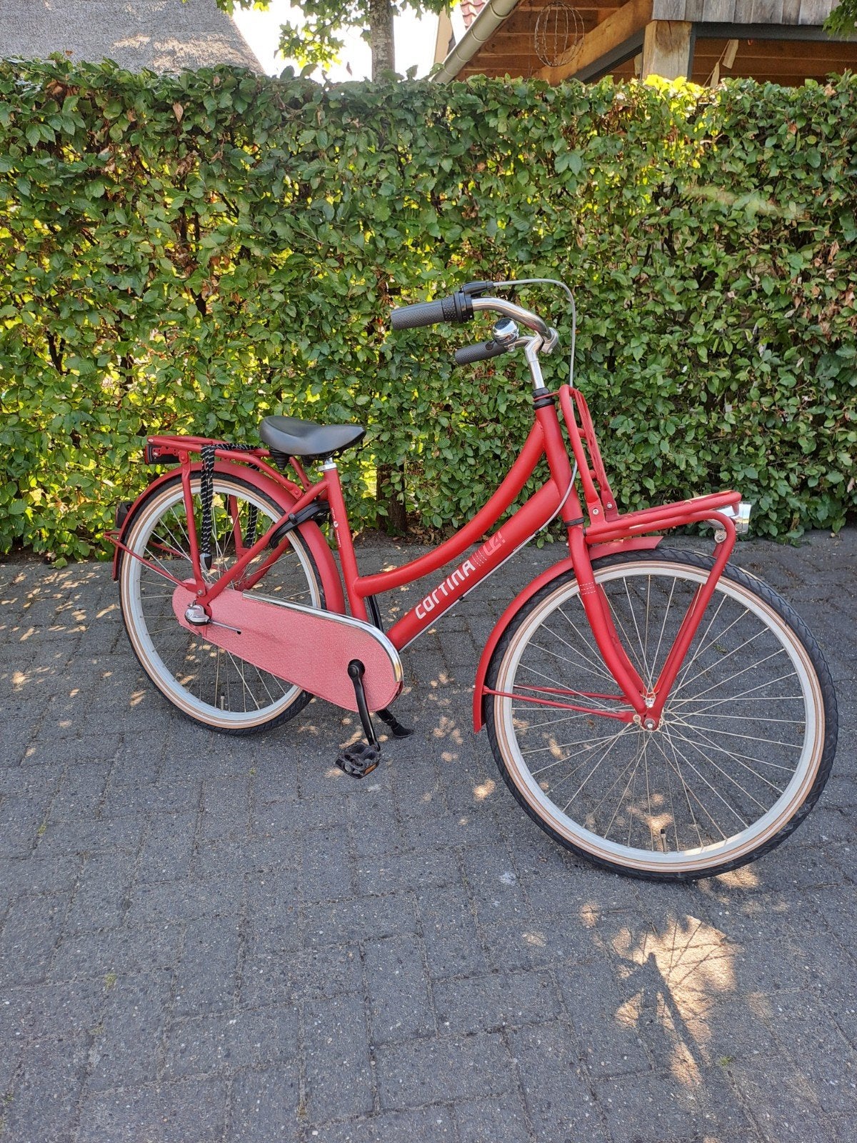 Cortina U4 Transportfiets meisjes- Rood, Gebruikt, Velgrem, Versnellingen, 50 tot 53 cm