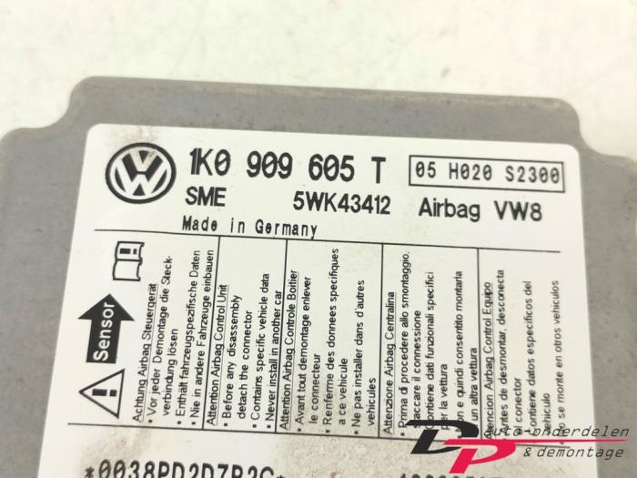 Airbag Module van een Volkswagen Golf, Auto-onderdelen, Elektronica en Kabels, Gebruikt, -, Volkswagen, -