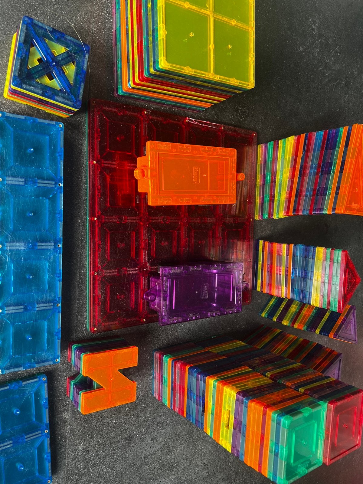 Grote set originele PicassoTiles magneettegels, Ophalen of Verzenden, Gebruikt, Bouwen