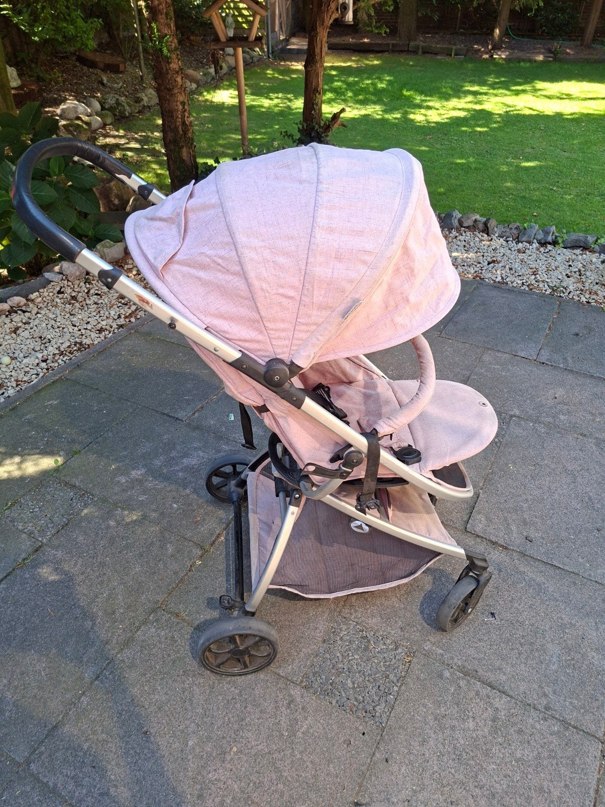 Inklapbare buggy met ligstand en zwenkwielen, Ophalen of Verzenden, Gebruikt, Overige merken, Verstelbare rugleuning