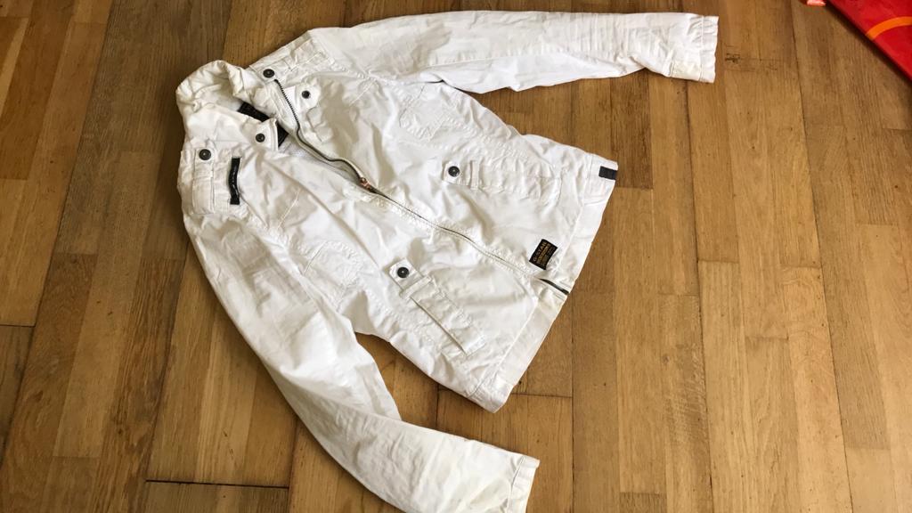 Jasje raw gstar, h&m, Ophalen of Verzenden, Zo goed als nieuw, Maat 36 (S), Rood