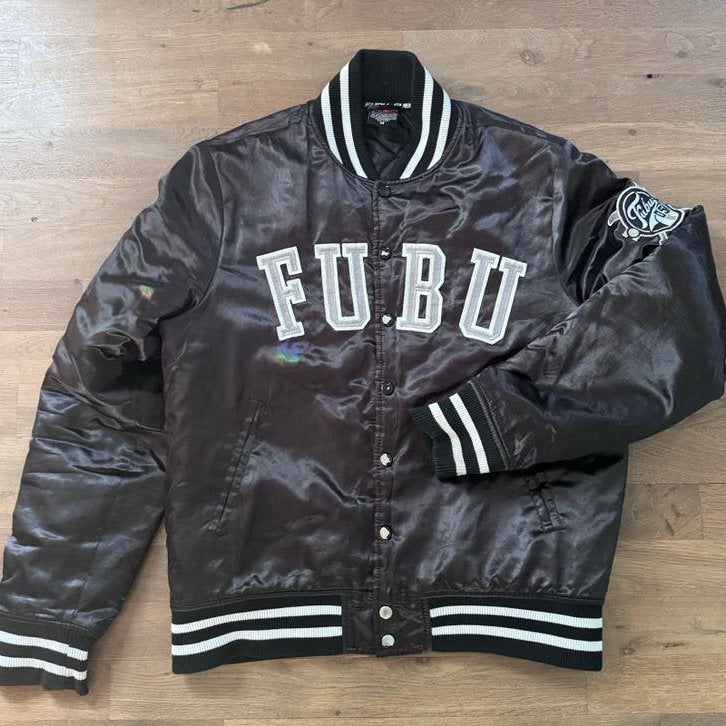 Vintage Fubu  Varsity Jacket - Maat M, Ophalen of Verzenden, Zo goed als nieuw, Maat 48/50 (M), Bruin