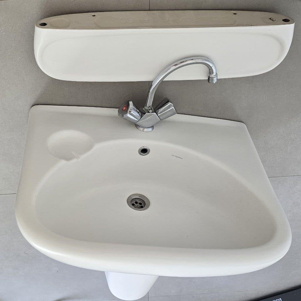 wastafel met sifonkap merk SPHINX, Doe-het-zelf en Verbouw, Sanitair, Ophalen, Zo goed als nieuw, Wastafel