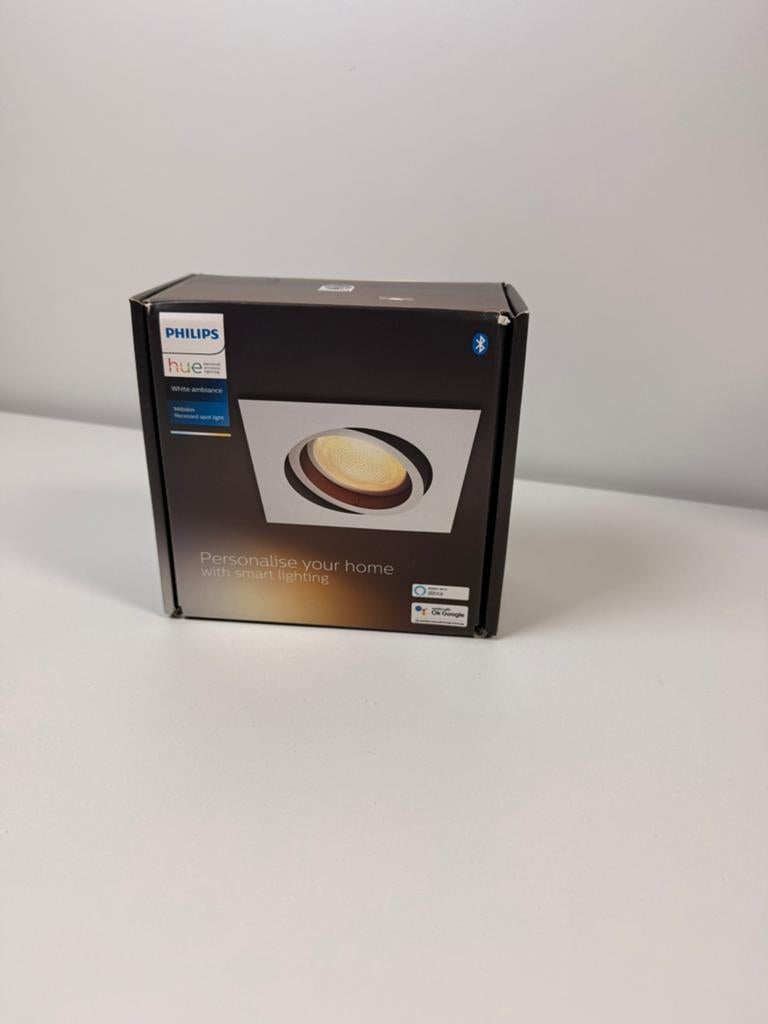 Philips Hue Milliskin inbouwspot vierkant, Ophalen of Verzenden, Nieuw, Metaal of Aluminium