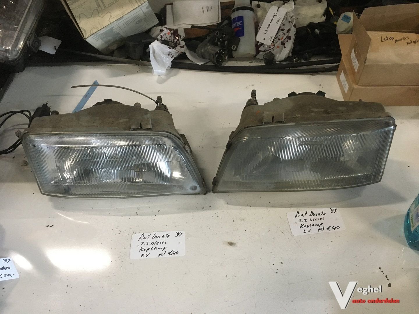 Fiat Ducato 1997  Koplamp Links, Gebruikt, -, -, Ophalen of Verzenden