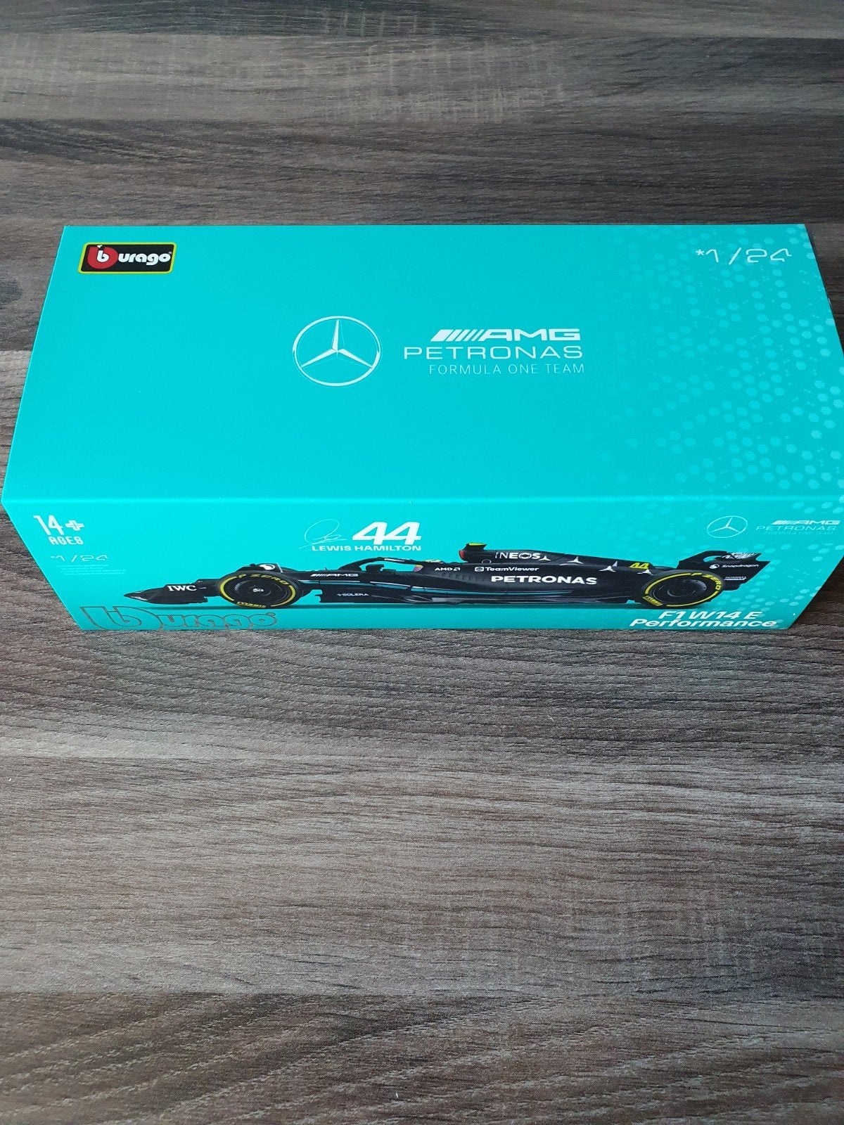 Lewis hamilton amg f1 W14E performance 2023 schaal 1/24, Verzenden, Nieuw, Formule 1