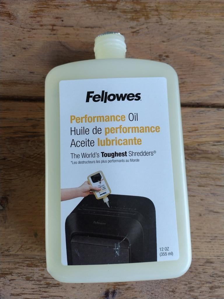 Fellowes papierversnipperaar olie, Ophalen of Verzenden