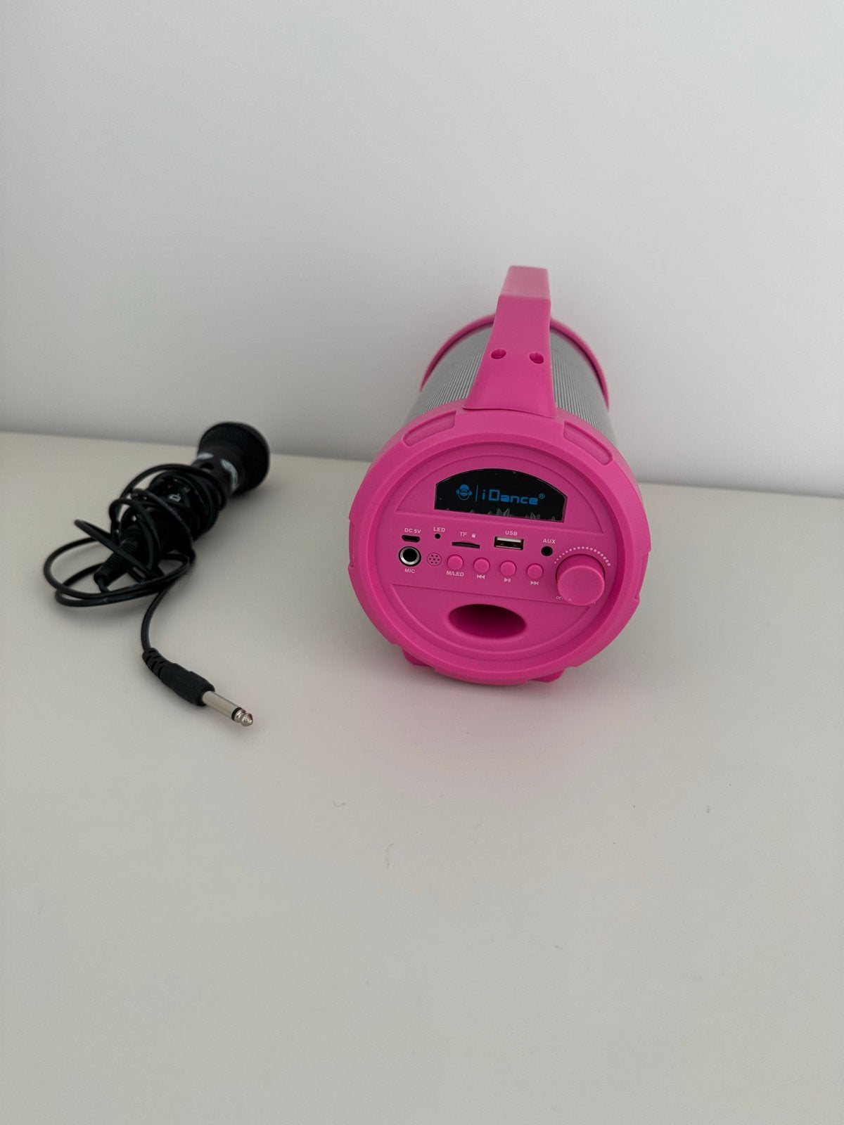 iDance Muziekbox met Microfoon - Roze, Ophalen of Verzenden, Zo goed als nieuw, Complete set