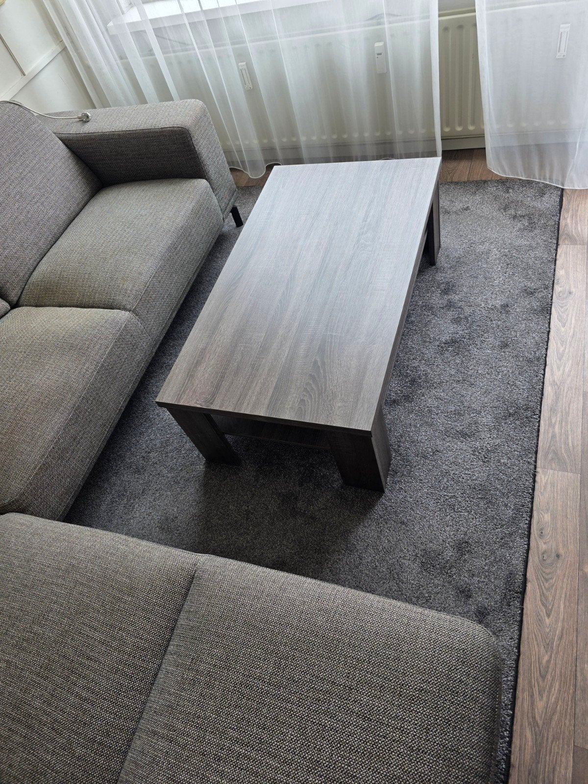 2 grijze tapijten 130 x 260 cm, Ophalen, Gebruikt, 100 tot 150 cm, 200 cm of meer