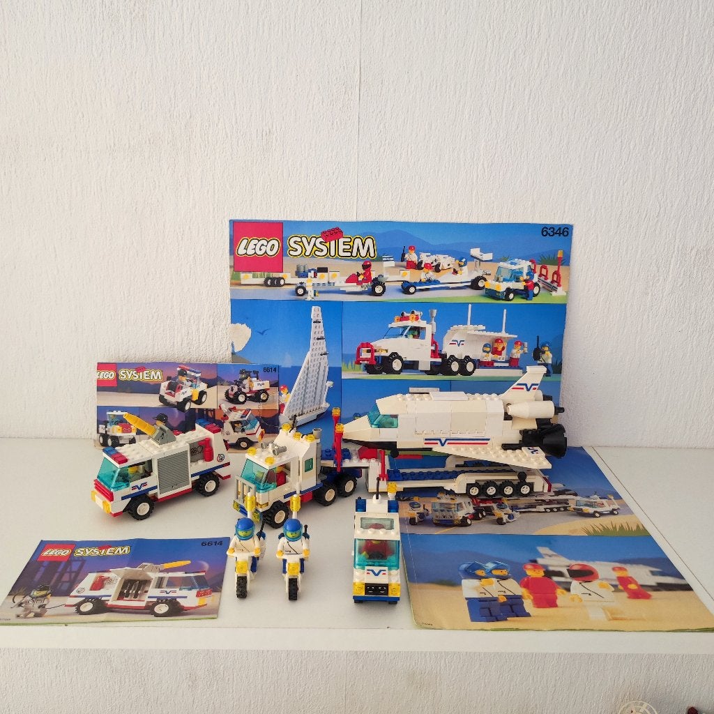 Lego 6346 & 6614 - Shuttle Launching Crew & Launch Evac 1, Overige thema's, Inclusief instructies, Lego, Ophalen of Verzenden
