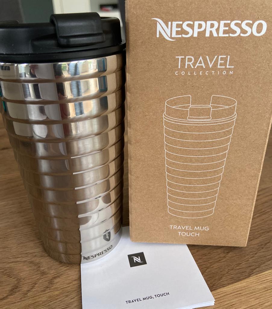 Nespresso travel mug roestvrij staal (NIEUW), Verzenden, Nieuw, Nespresso, Overige typen