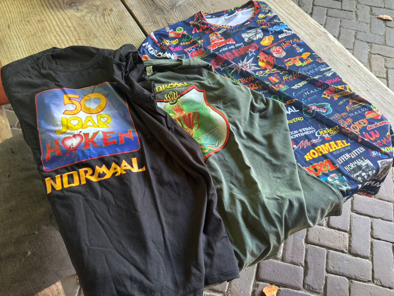 Normaal T shirts 3x, Tickets en Kaartjes, Concerten | Nederlandstalig, Drie personen of meer