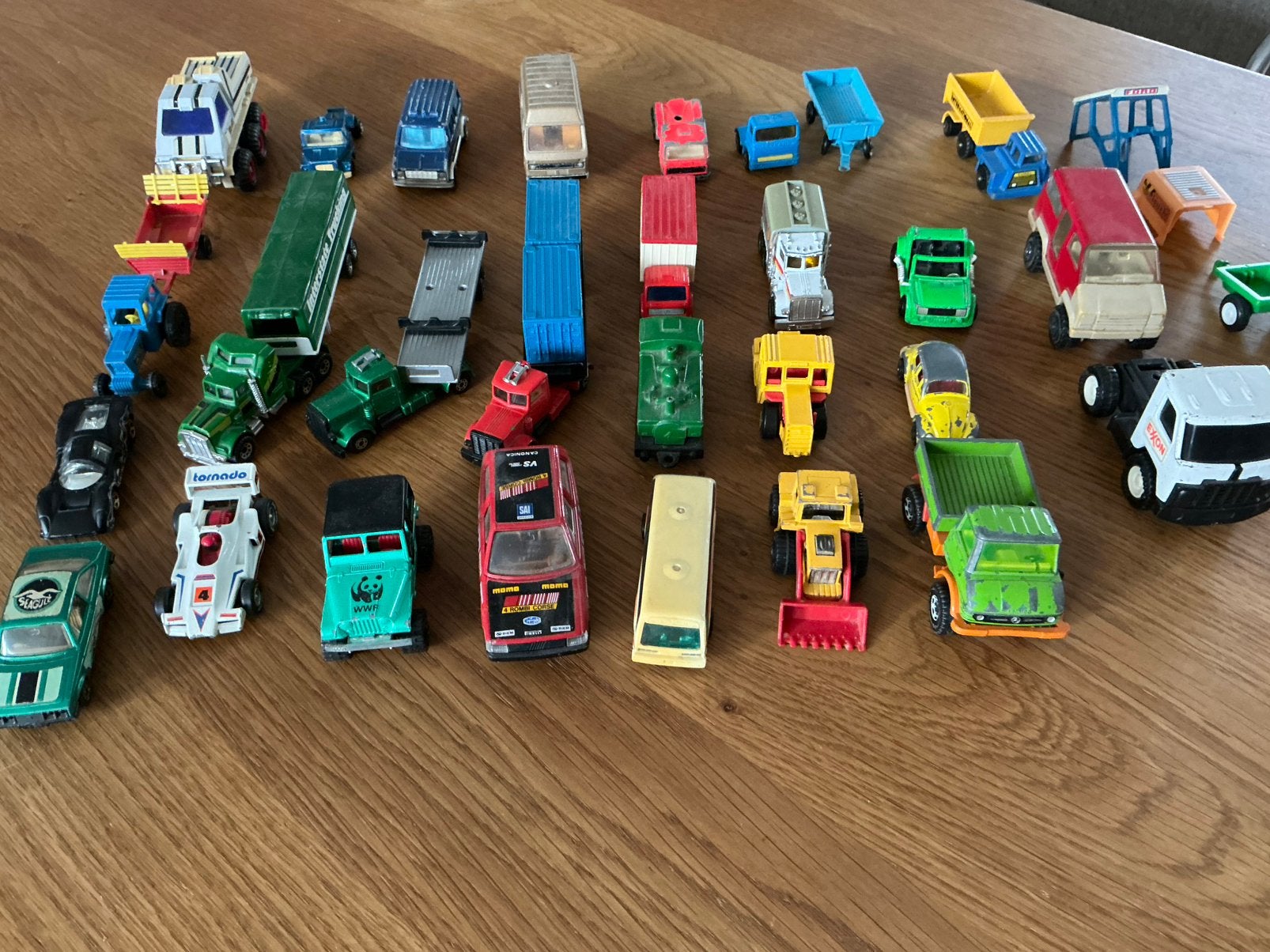 Partij vintage Matchbox/Lesney autootjes en vrachtwagens, Ophalen of Verzenden, Gebruikt