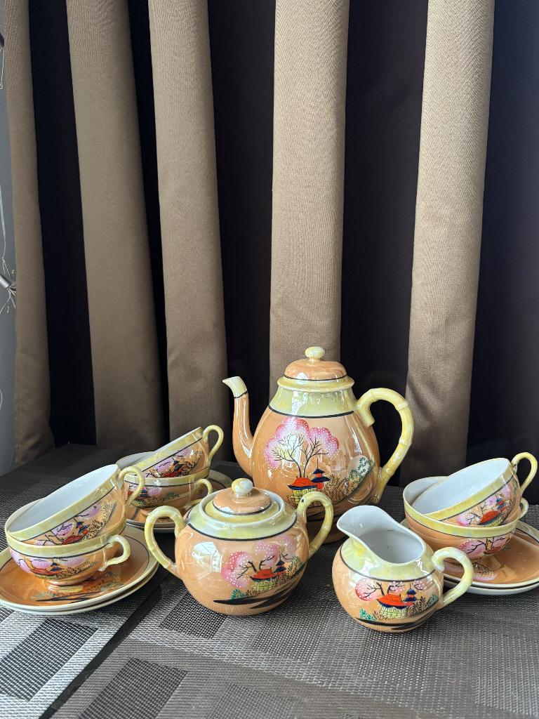 Japan thé service handwerk, Antiek en Kunst, Antiek | Servies compleet, Ophalen of Verzenden