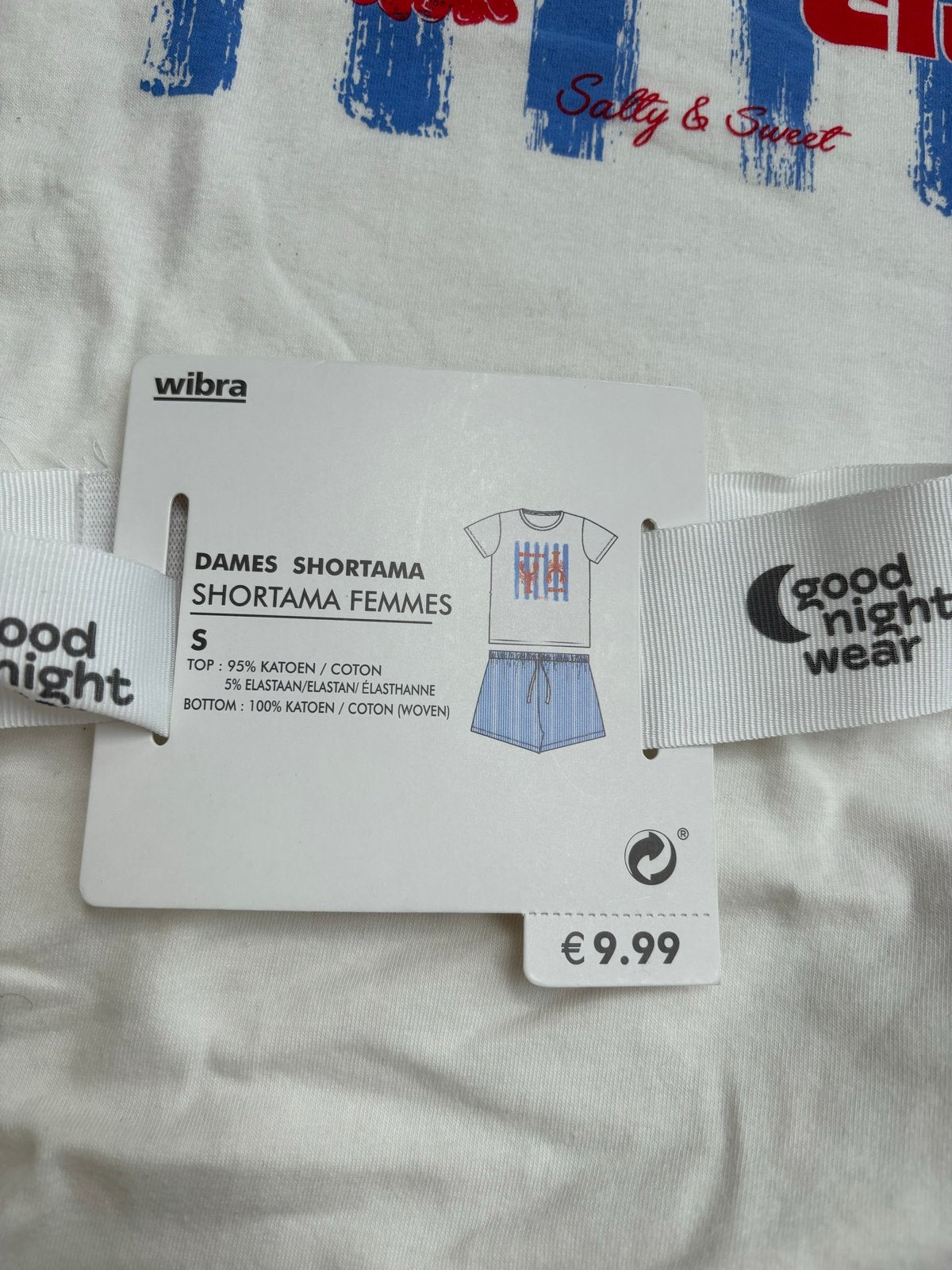 Nieuwe Wibra pyjama, maat S, Ophalen of Verzenden, Nieuw, Maat 36 (S)