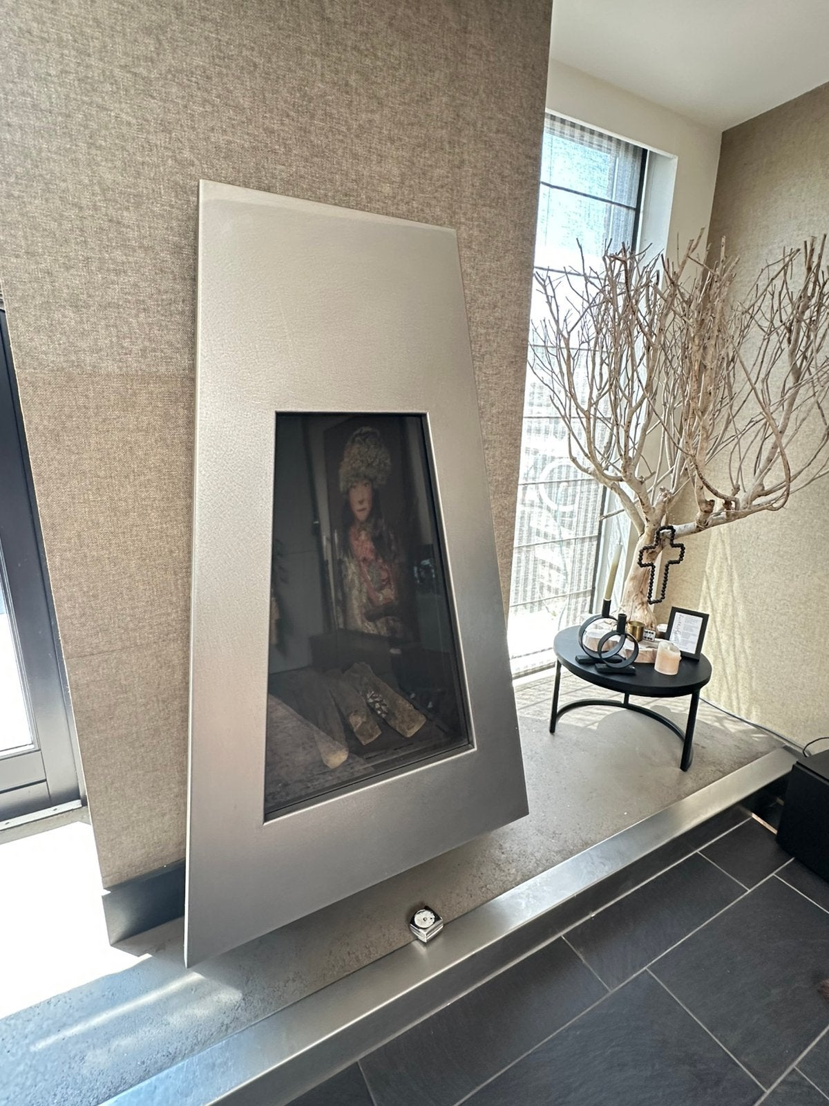 Design gashaard, Huis en Inrichting, Haarden, Ophalen, Hangende haard, Gashaard