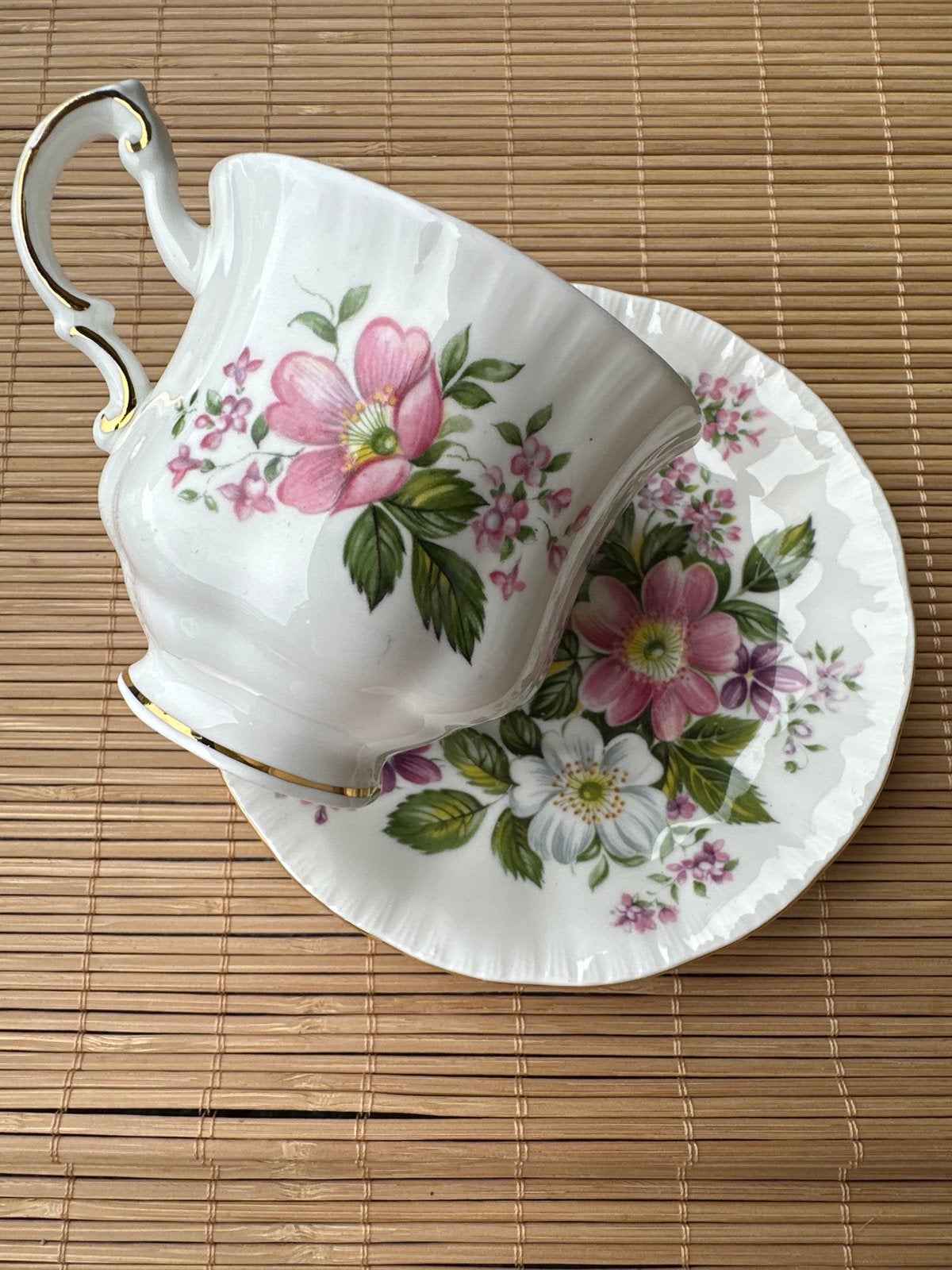 Paragon Flower Festival Kop en Schotel - Vintage, Ophalen of Verzenden