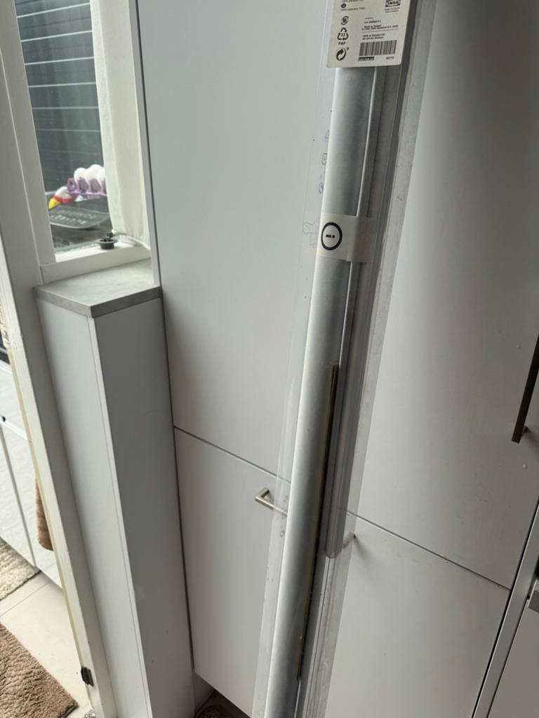 IKEA FRIDANS verduisterend rolgordijn 160x195 cm, wit, Ophalen, Nieuw, Wit, 150 tot 200 cm