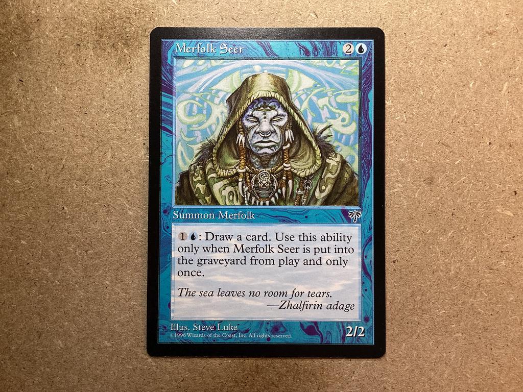 1x Merfolk Seer (Near Mint), Ophalen of Verzenden, Zo goed als nieuw, Losse kaart