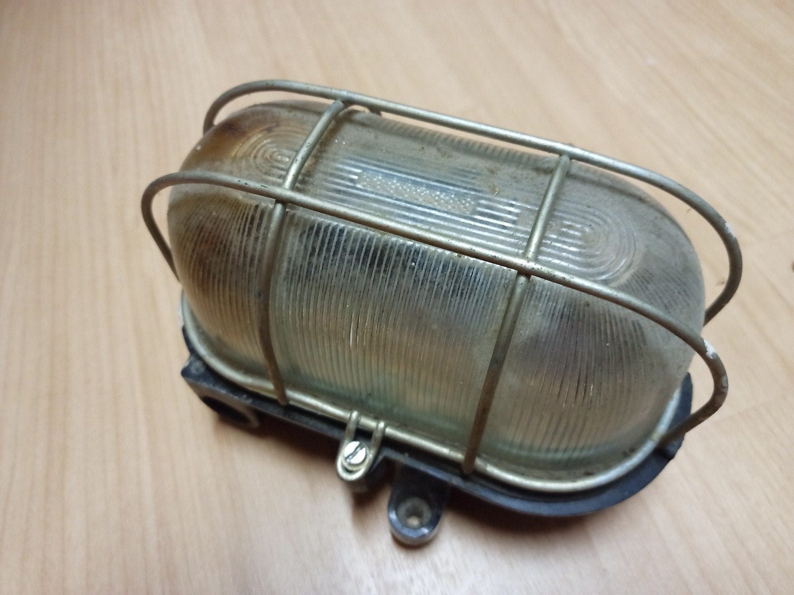 Bakelieten bunkerlamp of kooilamp jaren 50-60., Ophalen of Verzenden, Zo goed als nieuw, Glas, Art Deco, BAUHAUS