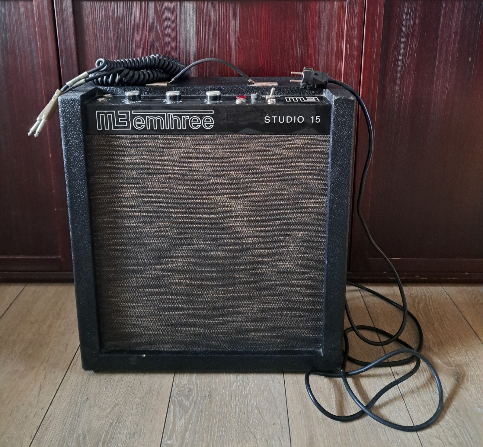 Vintage M3 Emthree Studio 15 gitaarversterker Italië '70, Ophalen, Gebruikt, Minder dan 50 watt