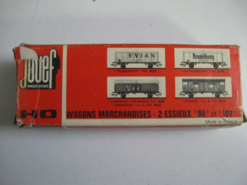 Modeltrein Ho: Vintage Jouef 648 Bergeledingswagon., Gelijkstroom, Jouef, Wagon, Ophalen of Verzenden