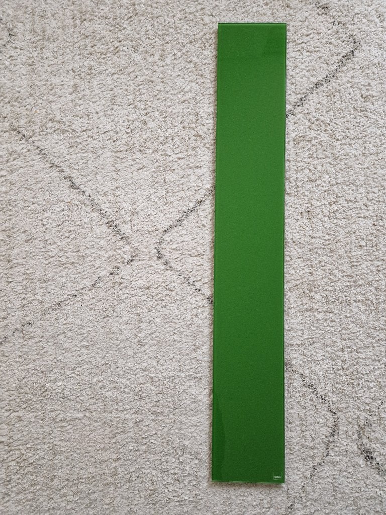 Sigel Premium glazen magneetbord 78 x 12 cm groen, Huis en Inrichting, Woonaccessoires | Memoborden, Zo goed als nieuw, Magneetbord