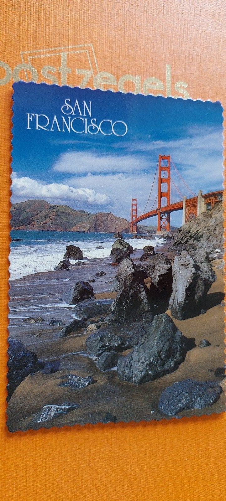 San Francisco Golden gate bridge, Verzamelen, Ansichtkaarten | Buitenland, Ophalen of Verzenden, 1980 tot heden, Gelopen, Buiten Europa