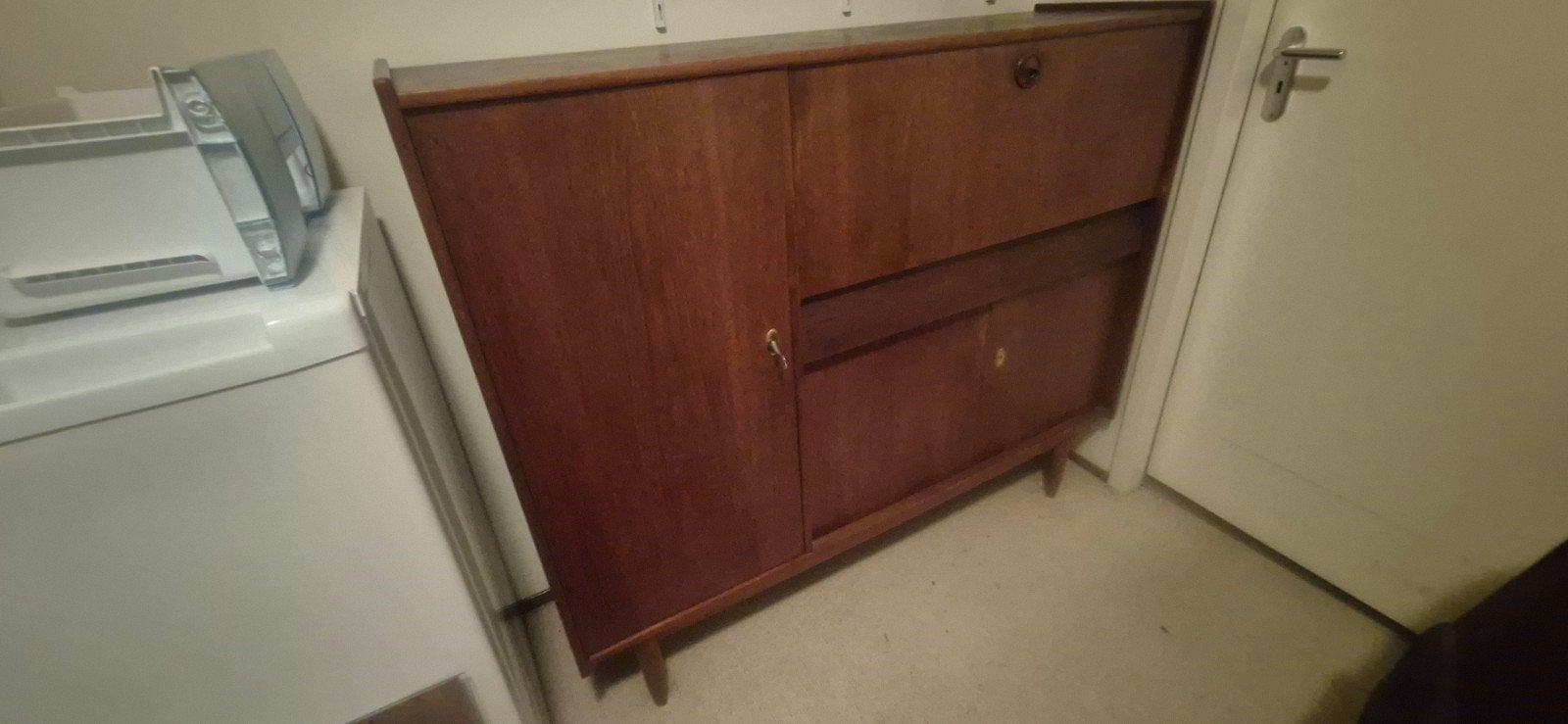 Vintage midcentury Deense design sideboard kast, Ophalen