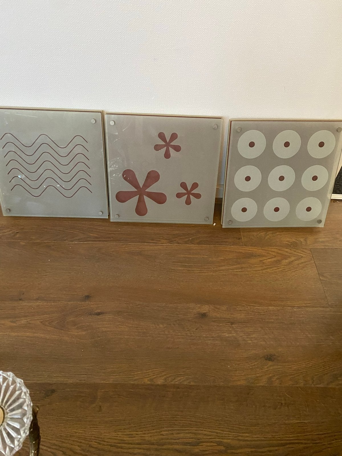Zeldzame Ikea Gassa wanddecoratiepanelen set van 3, Huis en Inrichting, Woonaccessoires | Wanddecoraties, Gebruikt, Ophalen of Verzenden