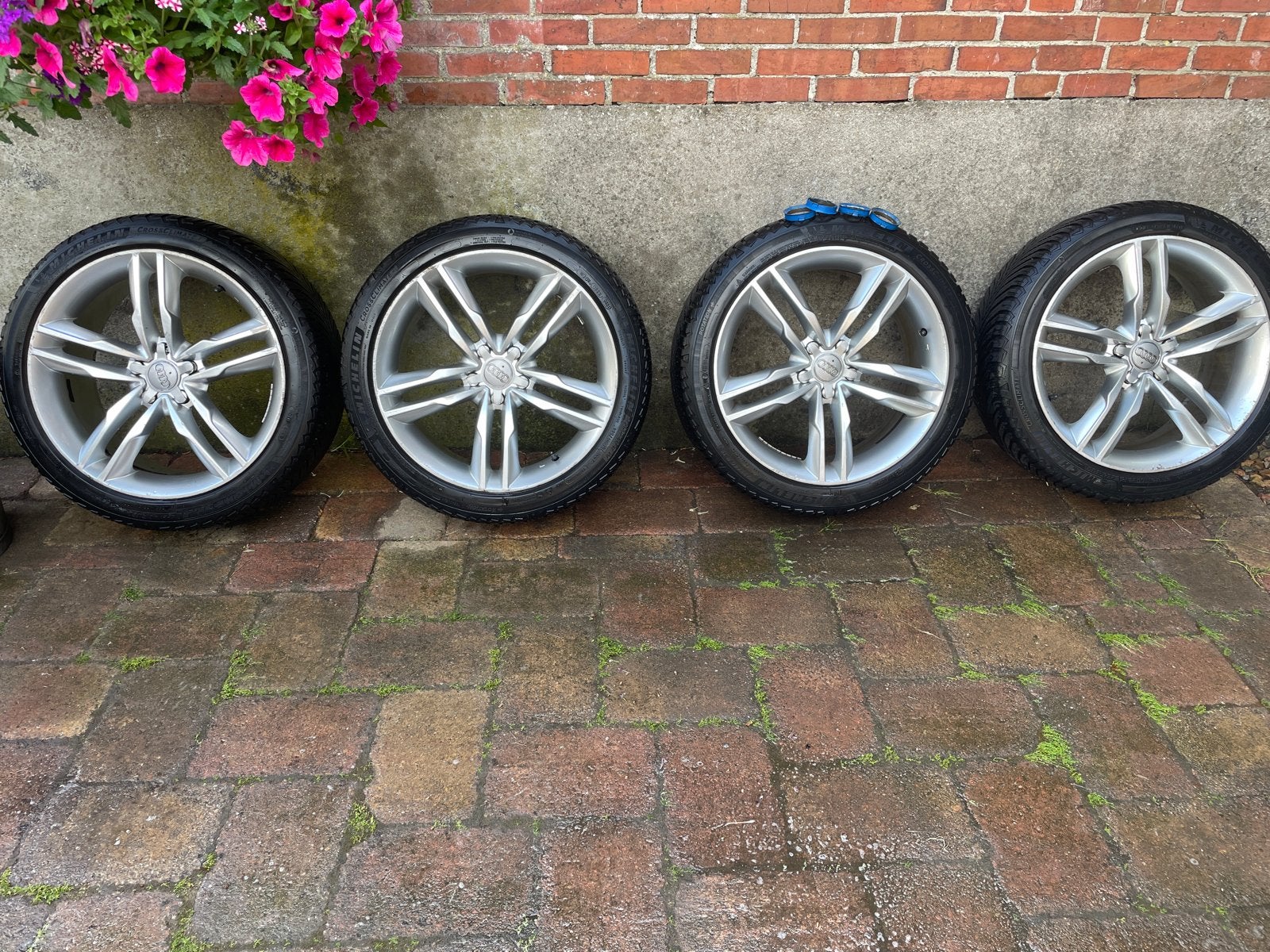 Velgen met banden voor Audi Q3 2012 - 19 inch Michelin, Auto-onderdelen, Banden en Velgen, Gebruikt, 255 mm, Banden en Velgen