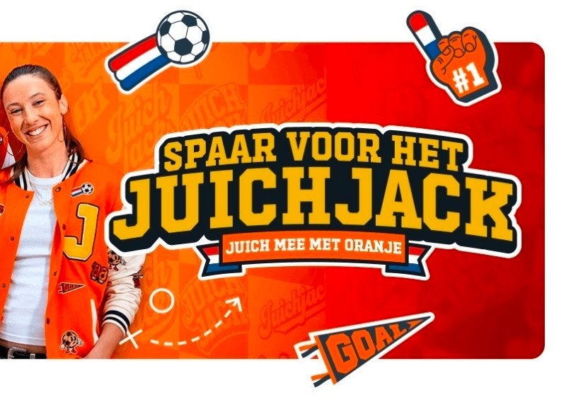 Juichjack Oranje VOLLE spaarkaarten - Juich Mee Met Oranje, Maat 38/40 (M), Oranje, Ophalen of Verzenden, Zo goed als nieuw