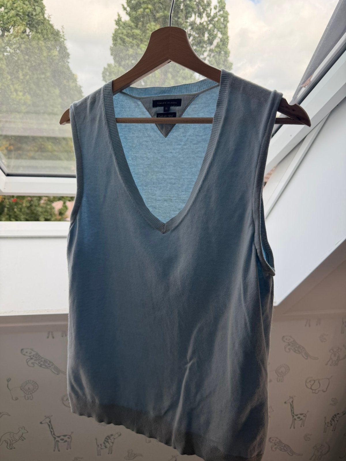 Tommy Hilfiger Cashmere Blend Vest B Maat XL Heren  Sweater, Ophalen of Verzenden, Zo goed als nieuw, Maat 56/58 (XL), Blauw