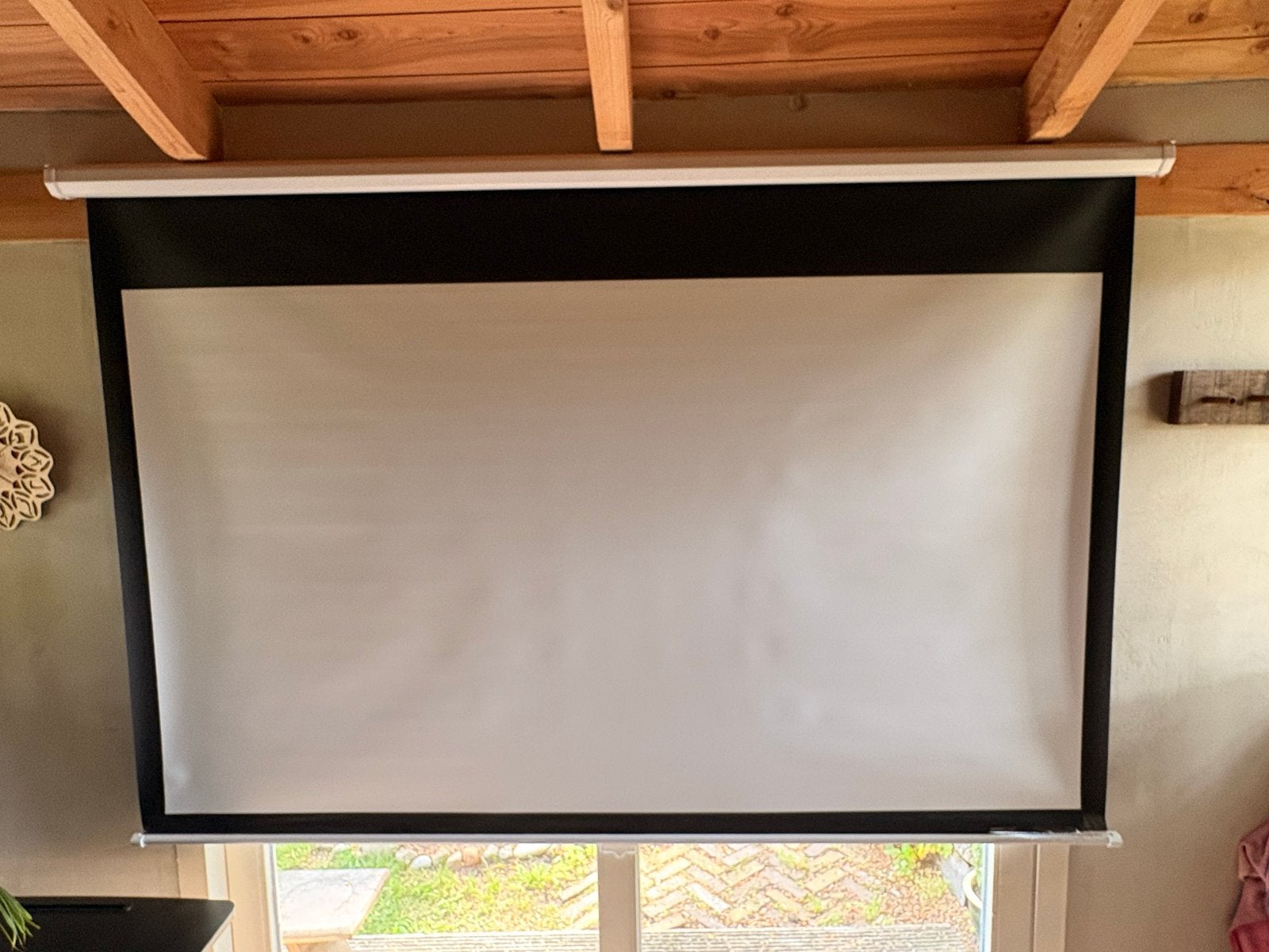 Celexon Rollo Economy projectiescherm 200 x 113 cm, Ophalen, Handmatig, Gebruikt