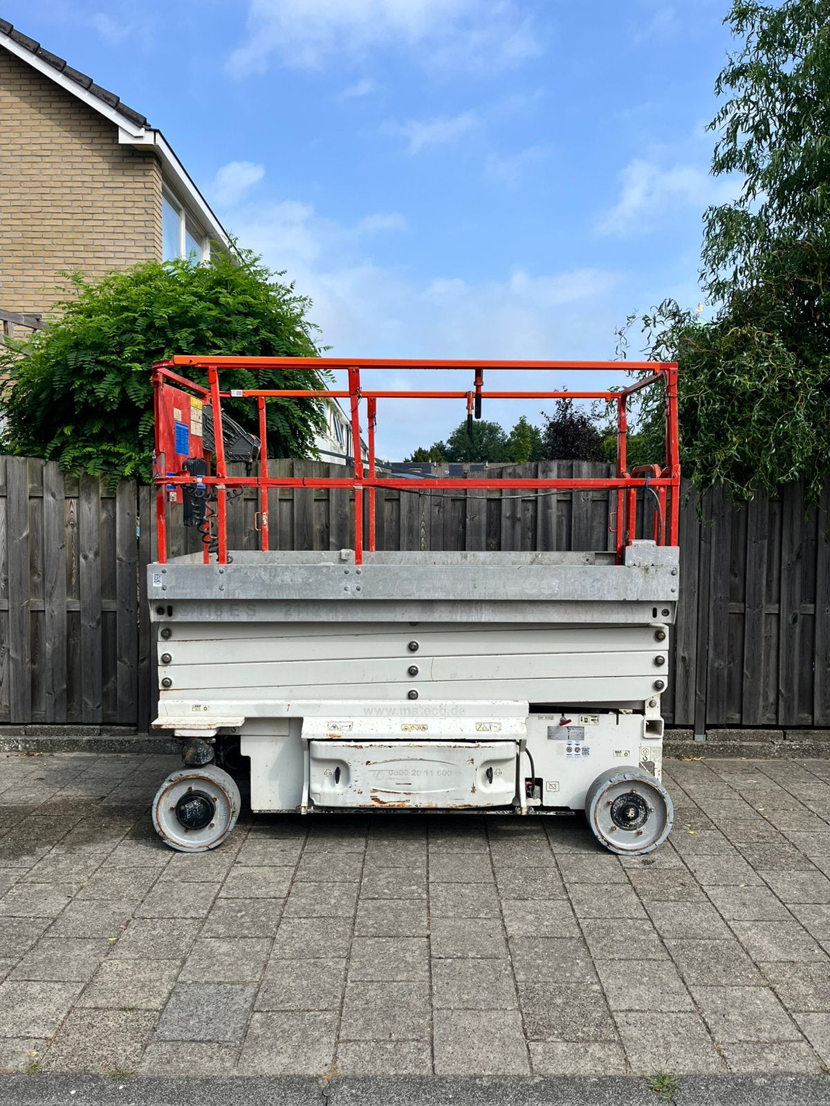 Jlg 3246es schaar hoogwerker 2014 12 mtr., Ophalen, Zo goed als nieuw, Overige typen, Minder dan 2 meter