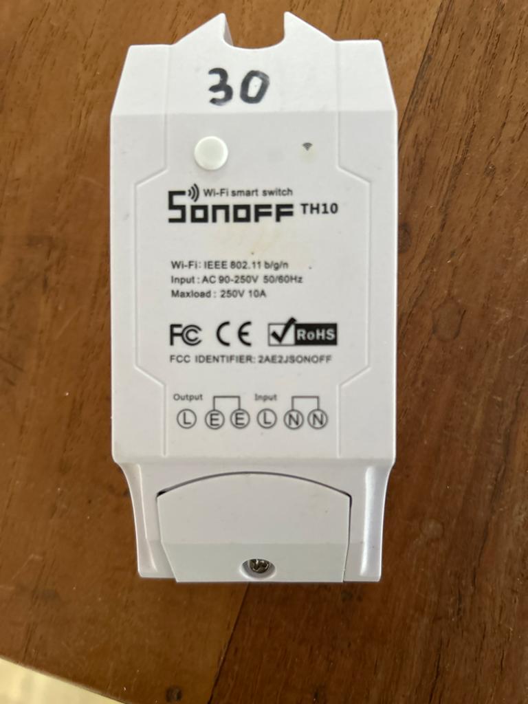 Sonoff TH10 Wi-Fi Smart met Temperatuursensor. (tasmota), Ophalen of Verzenden, Zo goed als nieuw