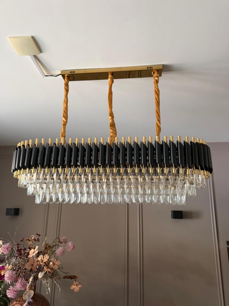 Pendant Lamp Eric Kuster Stijl – Luxe Design, Ophalen, Zo goed als nieuw, Glas, 75 cm of meer