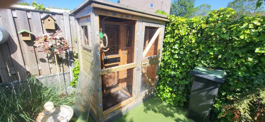 Houten volière, Ophalen, Gebruikt, Hout, Volière
