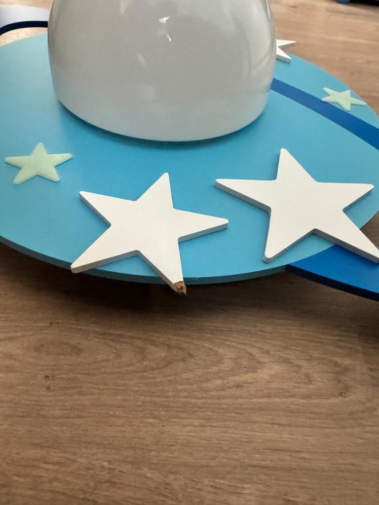 Philips Kinderlamp Plafondlamp Ruimte Sterren Planeet, Ophalen of Verzenden, Gebruikt