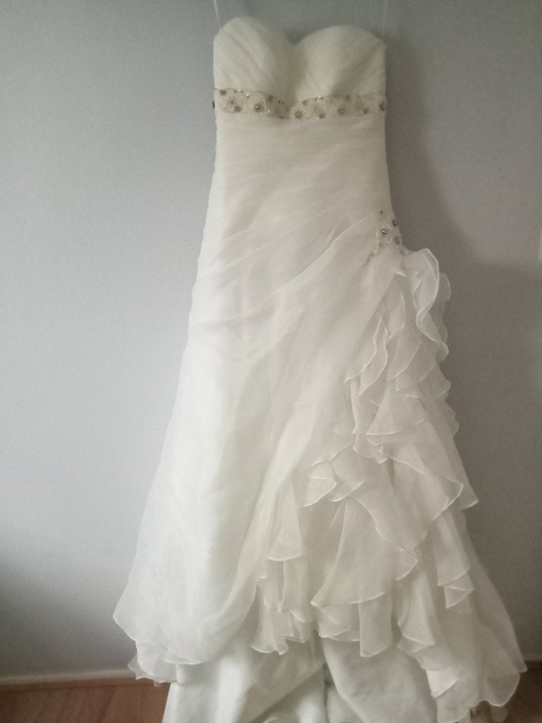 Mooie strapless Trouwjurk tresique, Kleding | Dames, Trouwkleding en Trouwaccessoires, Ophalen, Gedragen, Wit, Trouwjurk