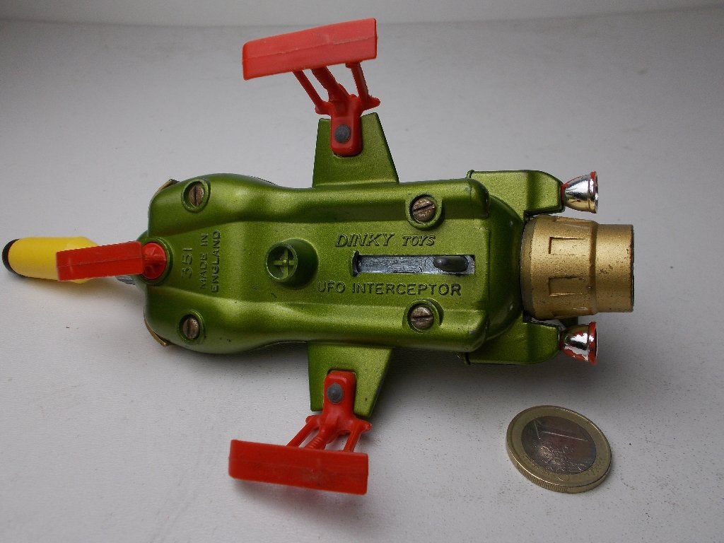 1971 Dinky Toys 351 SHADO UFO INTERCEPTOR (TV serie UFO) -H-, Ophalen of Verzenden, Zo goed als nieuw, Auto, Dinky Toys