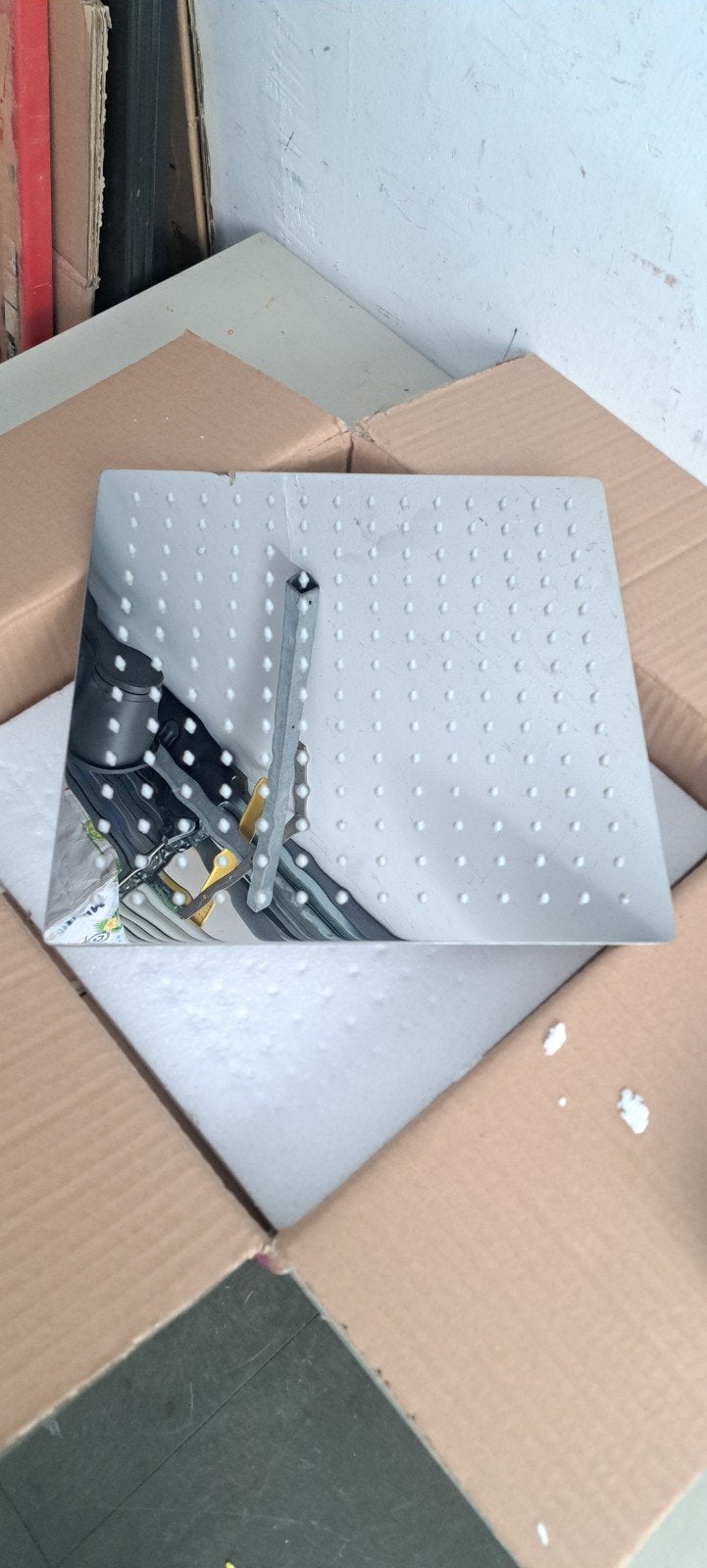 Tectake roestvrijstalen regendouche 30cm nieuw, Ophalen of Verzenden, Nieuw, Koper, Douche