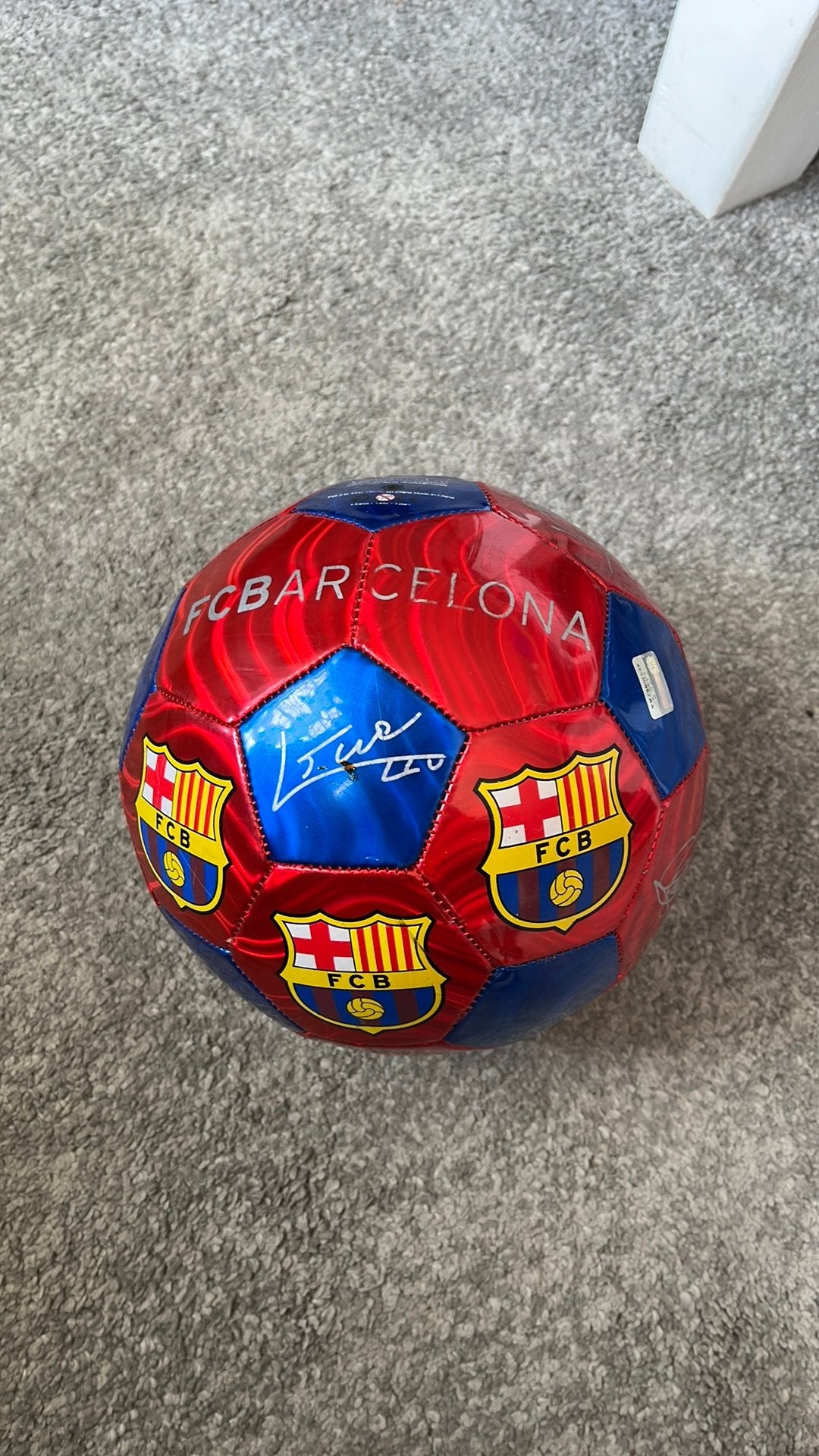 Bal barcelona met handtekeningen 2018, Sport en Fitness, Maat XL, Ophalen of Verzenden, Bal