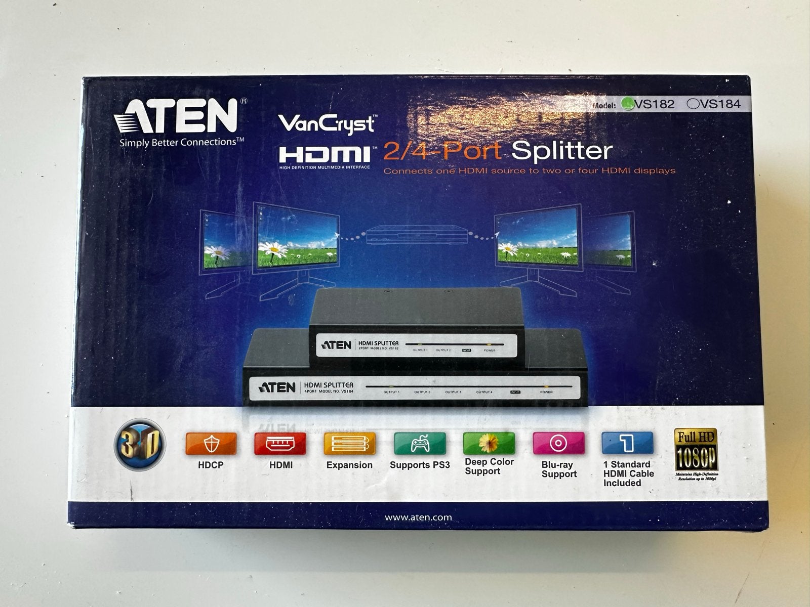 ATEN VanCryst HDMI 2/4-poorts splitter, Geen idee, Ophalen of Verzenden, Zo goed als nieuw, Overige kabels