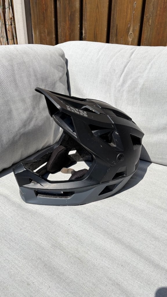IXS Trigger FF Full Face MTB Helm M/L (58-62 cm) – Zwart, Fietsen en Brommers, Ophalen of Verzenden, Gebruikt, L, Heer of Dame